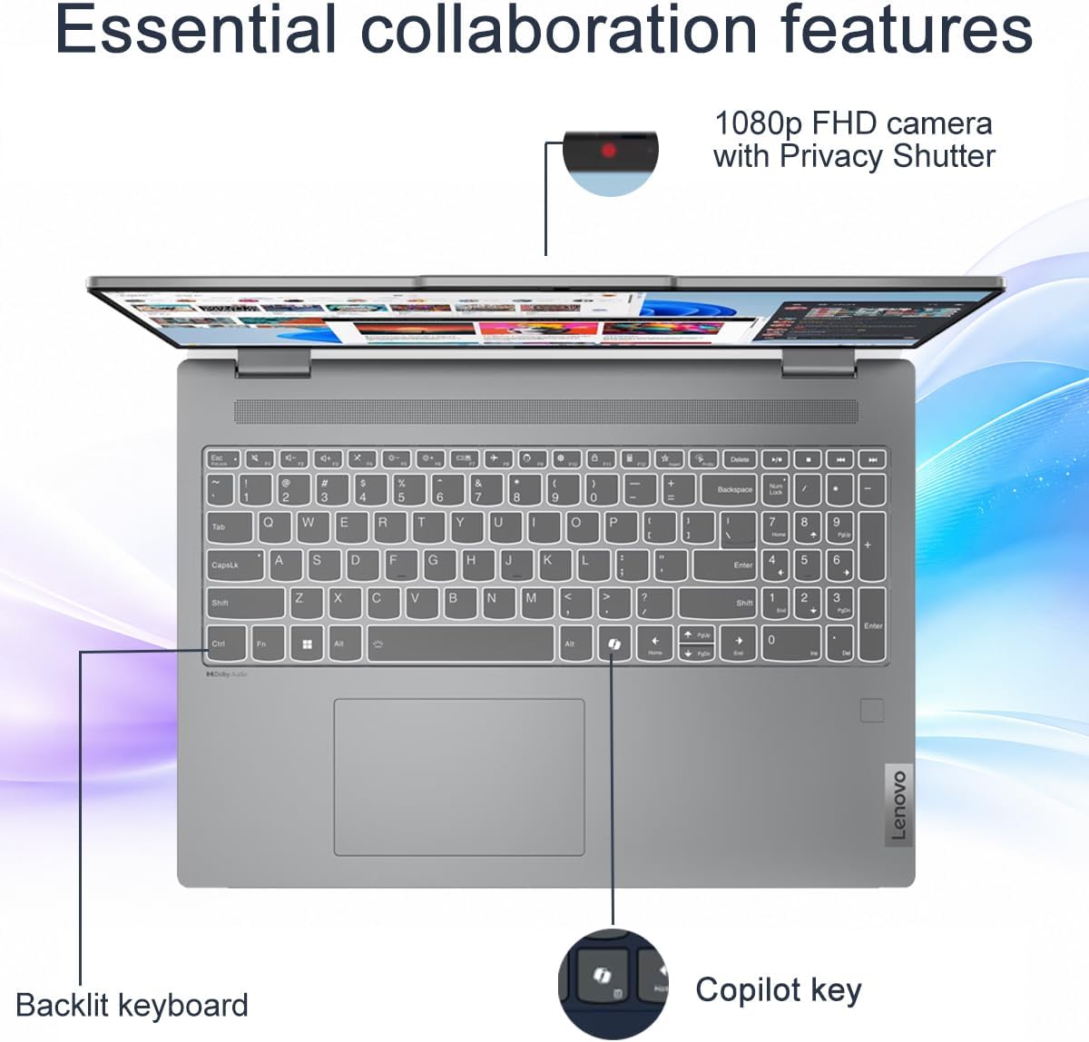 LAPTOP 2 EN 1 LENOVO IDEAPAD FLEX 5I 16' CORE 5 120U 16GB RAM 512GB SSD - 4