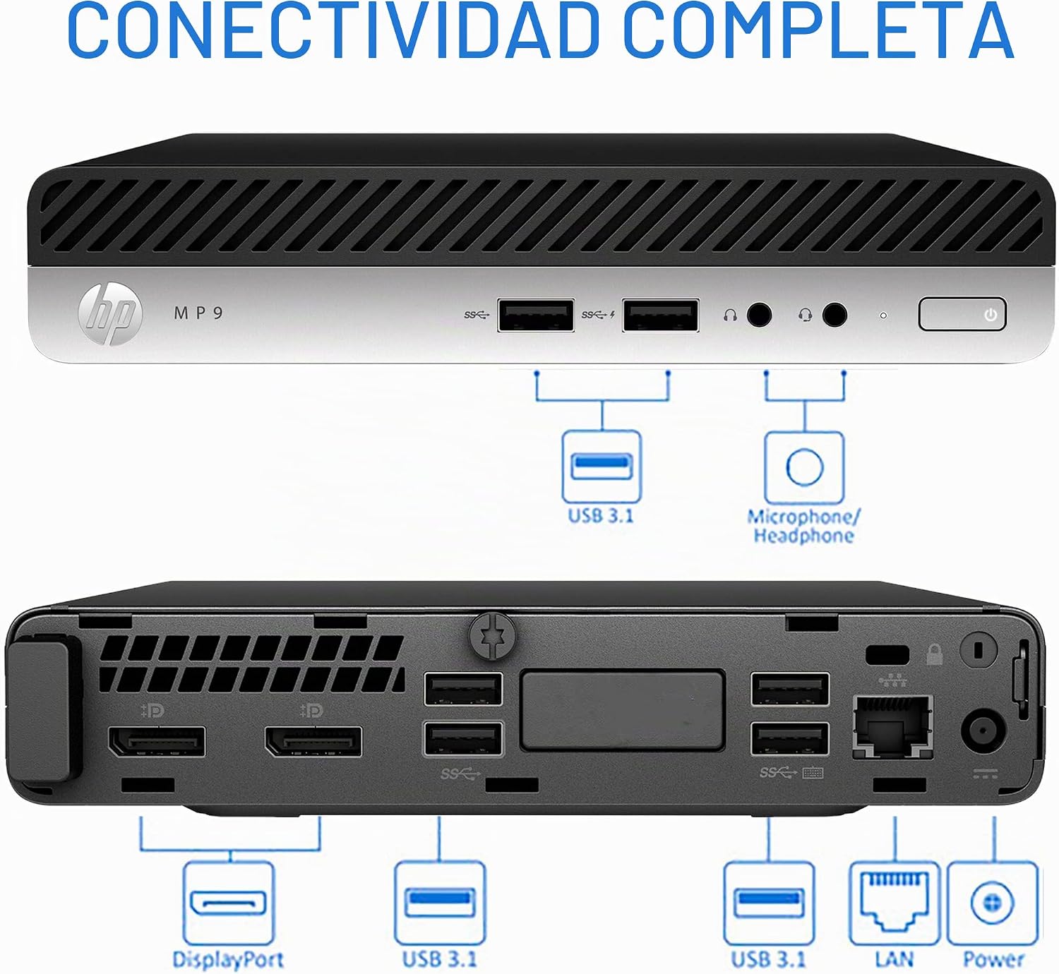 MINI PC HP MP9 G4 INTEL CORE I5 16GB DDR4 256GB SSD DISPLAYPORT - 5