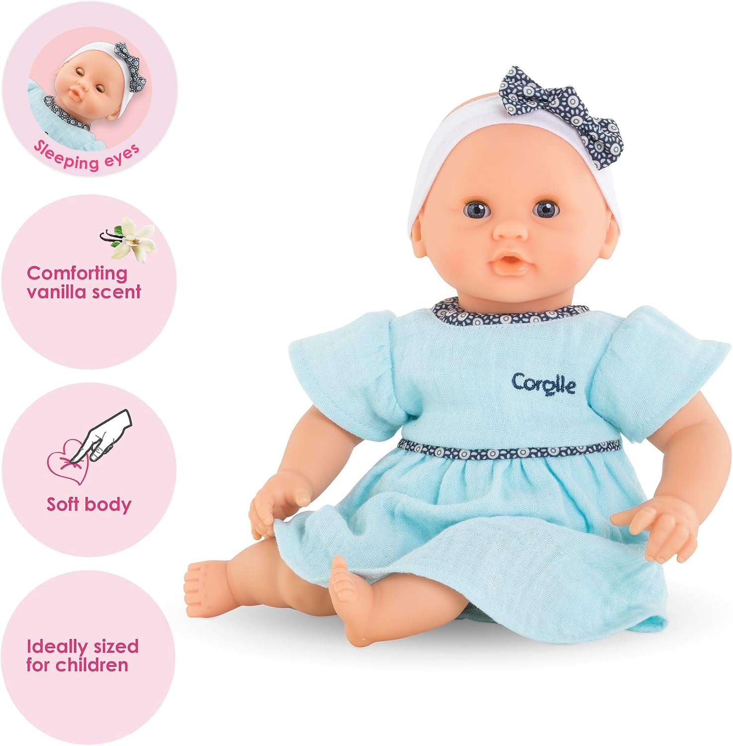 MUÑECA COROLLE BÉBÉ CALIN MAUD 12 PULGADAS CON AROMA VAINILLA - 2