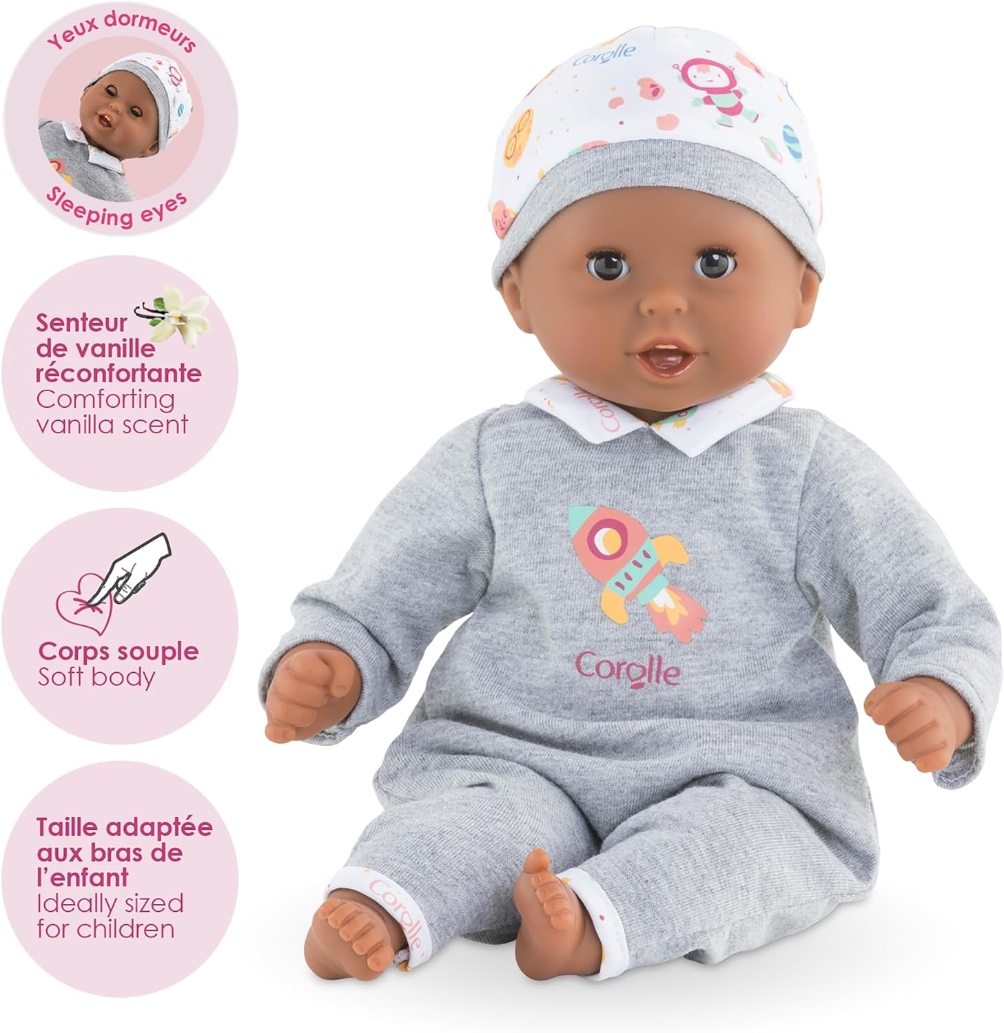 MUÑECA BEBÉ COROLLE BÉBÉ CALIN MARIUS 30 CM CON OJOS QUE CIERRAN Y AROMA A VAINILLA - 2