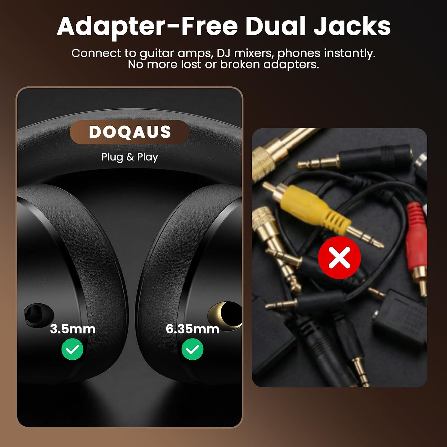AUDÍFONOS DOQAUS STUDIO MONITOR OVER-EAR PROFESIONALES PARA DJ - 3