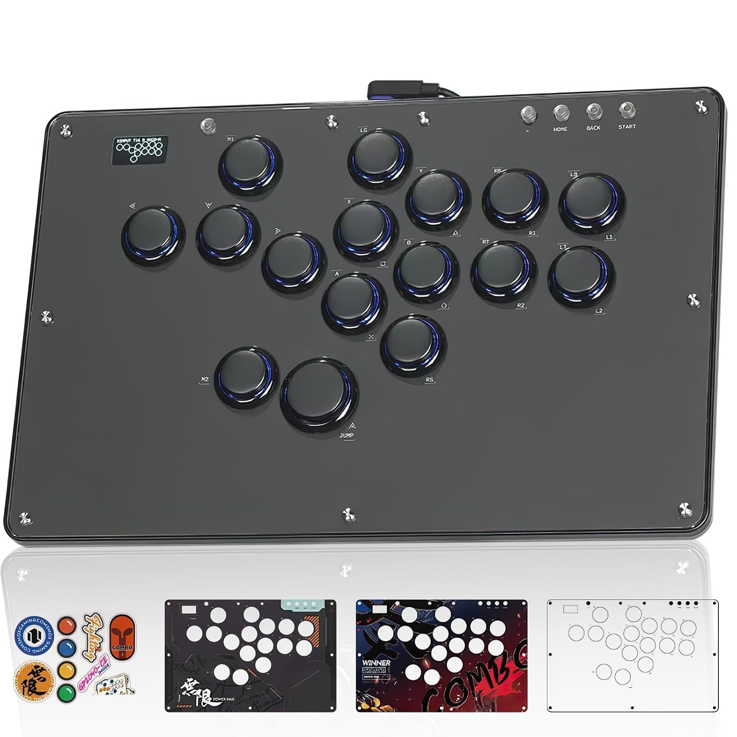 CONTROL ARCADE SEHAWEI U16 LEVERLESS HOT-SWAP 16 BOTONES - 1