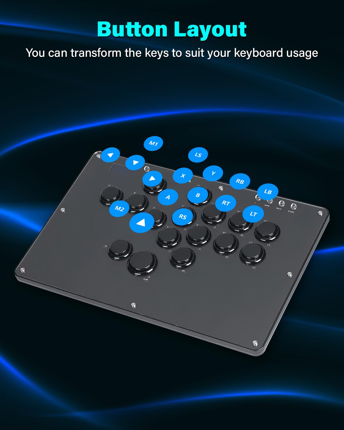 CONTROL ARCADE SEHAWEI U16 LEVERLESS HOT-SWAP 16 BOTONES - 4