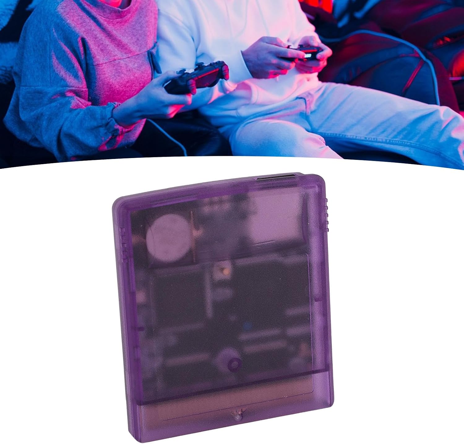 CARTUCHO FLASH MEMORY CARD ZOPSC PARA GAMEBOY TRANSPARENTE PÚRPURA 8GB - 2