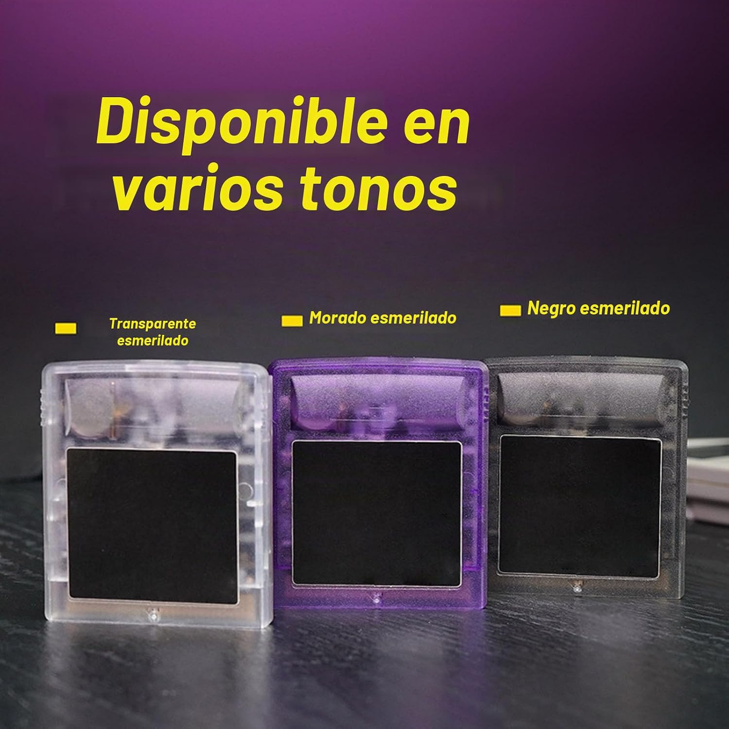 CARTUCHO FLASH MEMORY CARD ZOPSC PARA GAMEBOY TRANSPARENTE PÚRPURA 8GB - 3