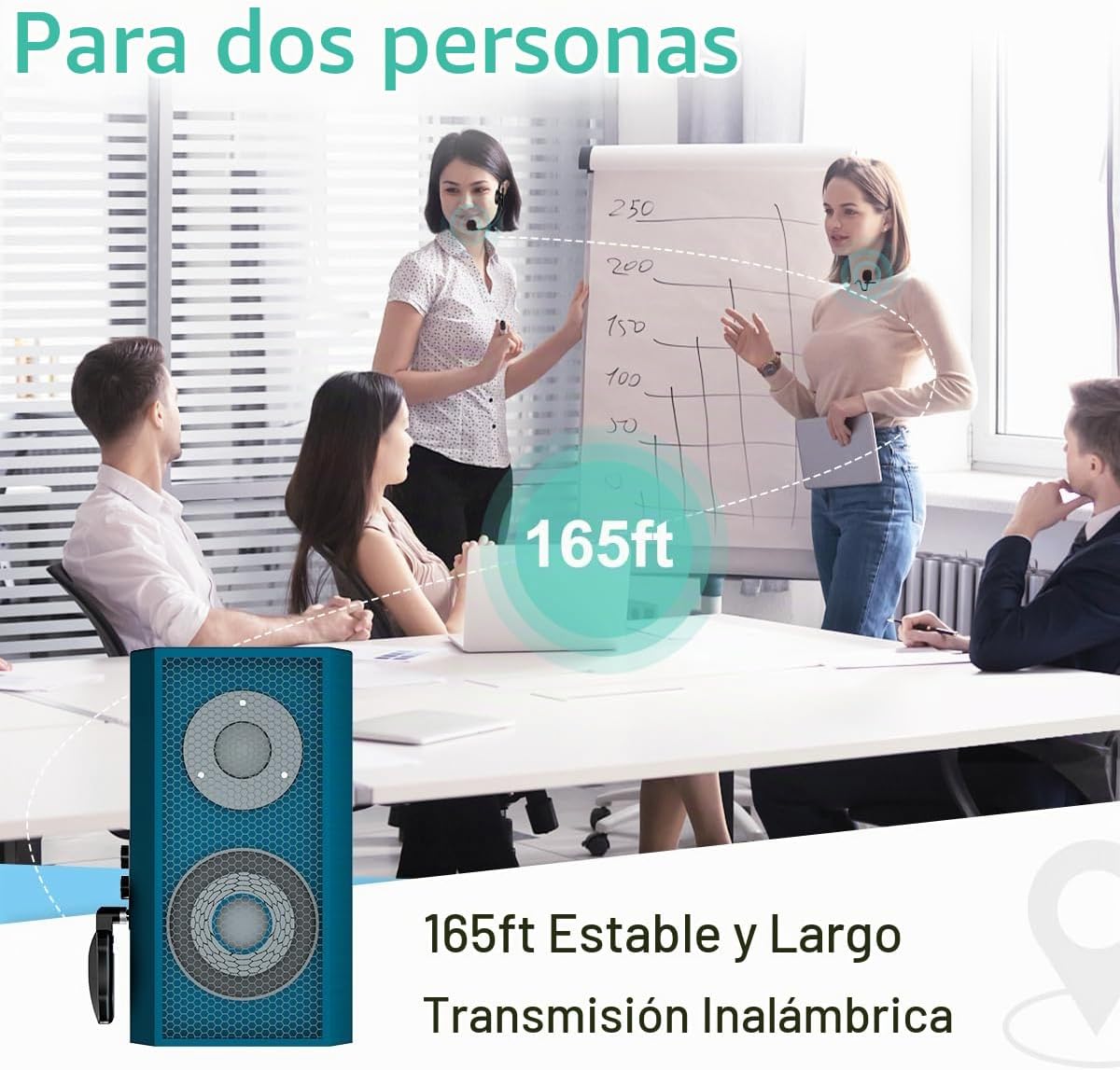 MICRÓFONO INALÁMBRICO KIMAFUN 2.4G LAVALIER Y DE DIADEMA 2 EN 1 - 2