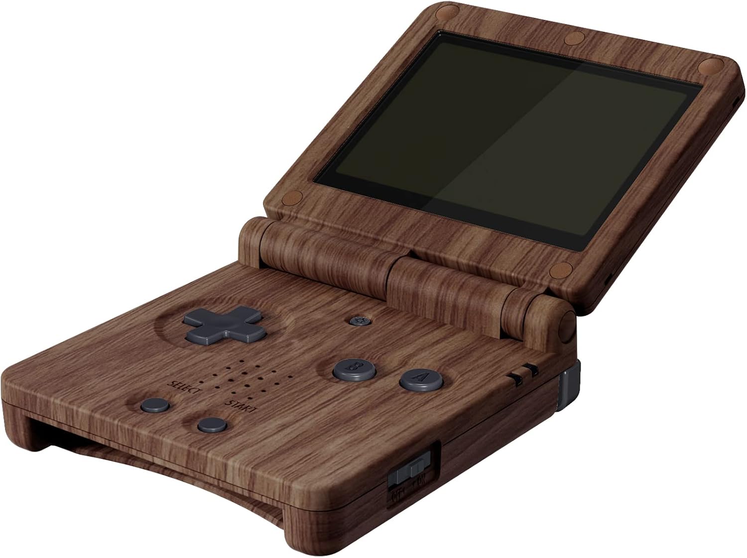 CARCASA DE REEMPLAZO EXTREMERATE WOOD GRAIN PARA GAMEBOY ADVANCE SP COMPATIBLE CON PANTALLA IPS - 3