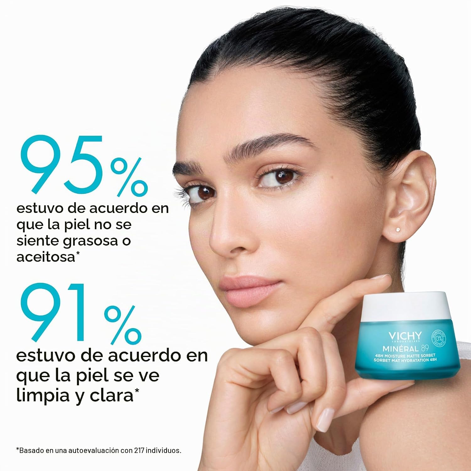 HIDRATANTE FACIAL VICHY MINÉRAL 89 MATTE SORBET GEL 50 ML - 5