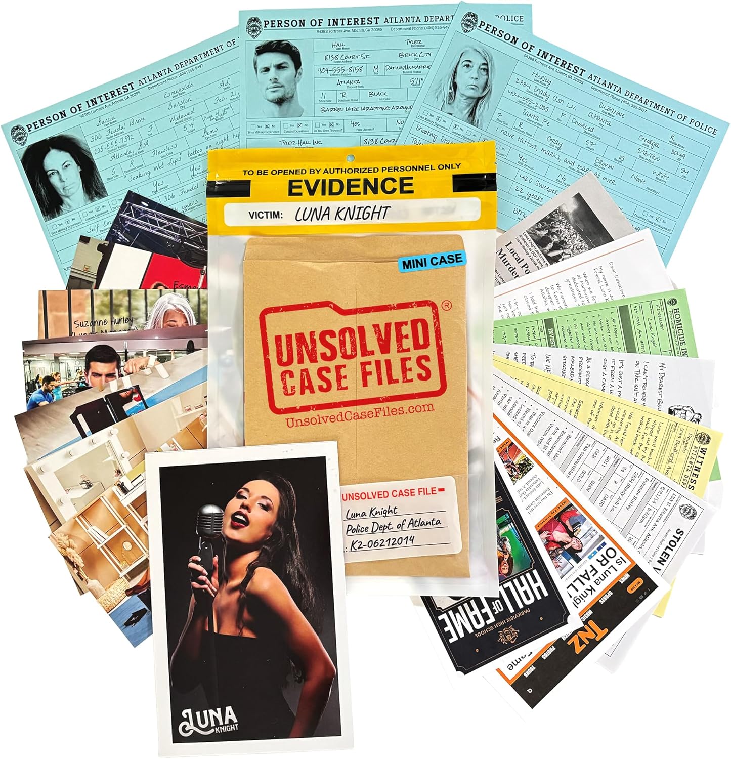 JUEGO DE MESA UNSOLVED CASE FILES QUICK PLAY: WHO MURDERED LUNA KNIGHT? - 1