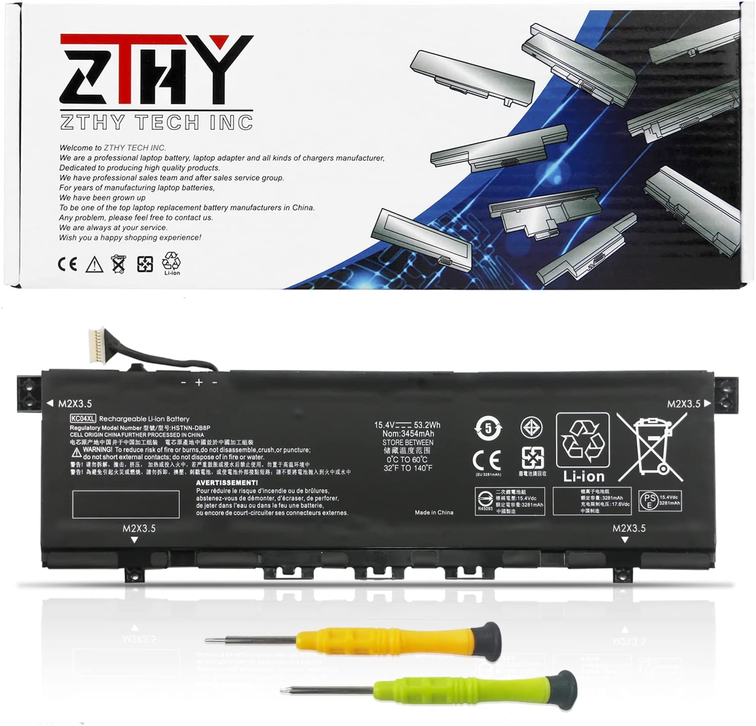 BATERÍA KC04XL PARA HP ENVY X360 13-AG 13-AH 13-AQ 13-AR - 1