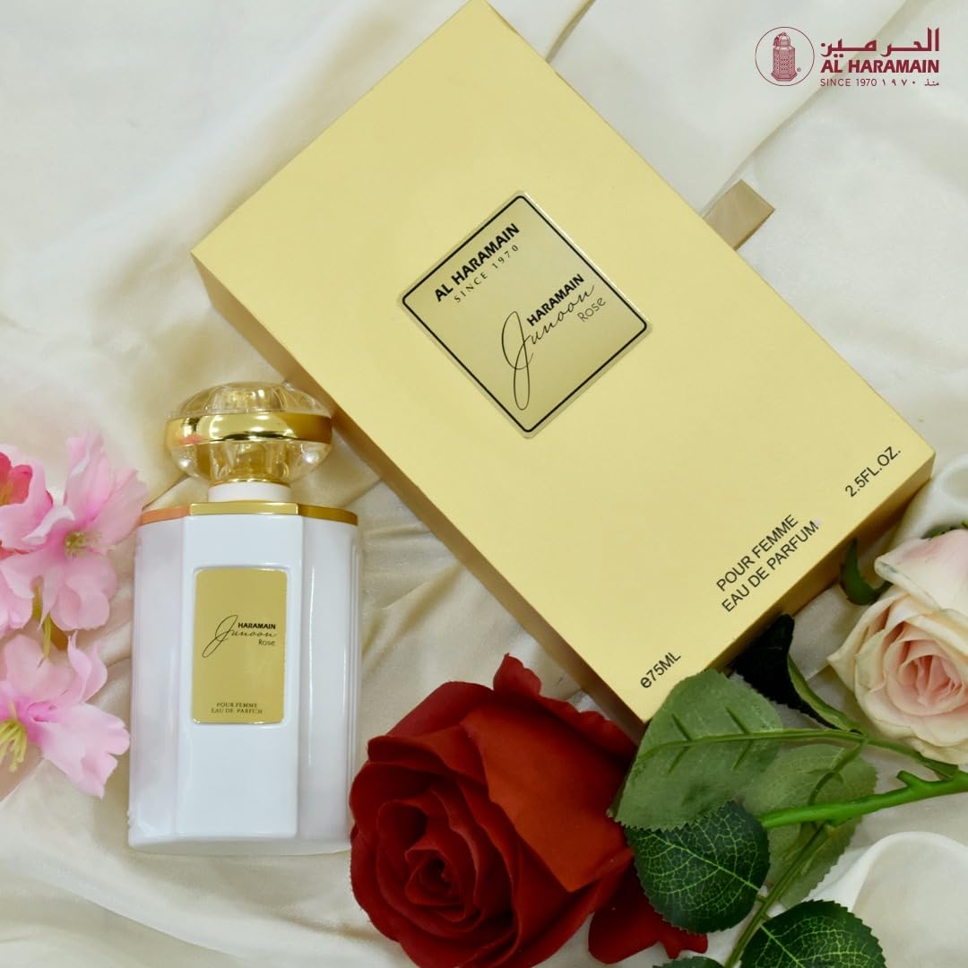 PERFUME AL HARAMAIN JUNOON ROSE EDP 75 ML MUJER - 5