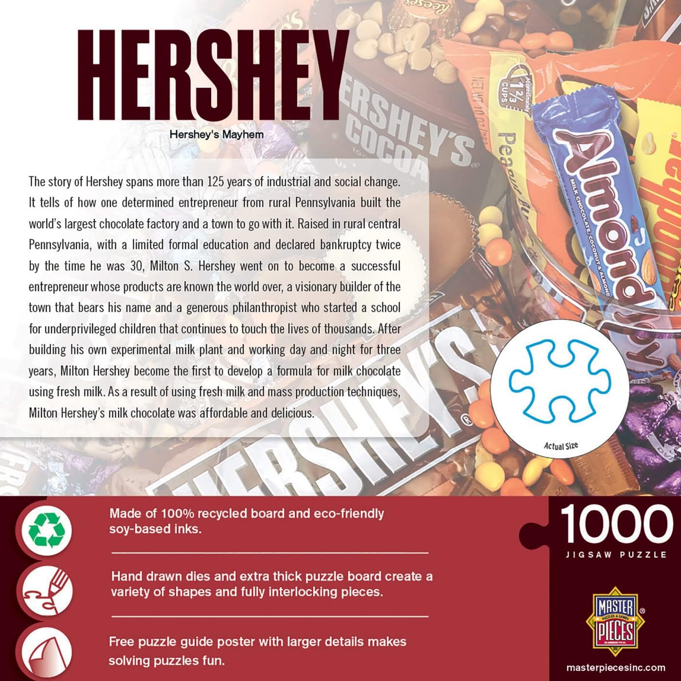 ROMPECABEZAS MASTERPIECES 1000 PIEZAS HERSHEY'S MAYHEM 19.25' X 26.75' - 3