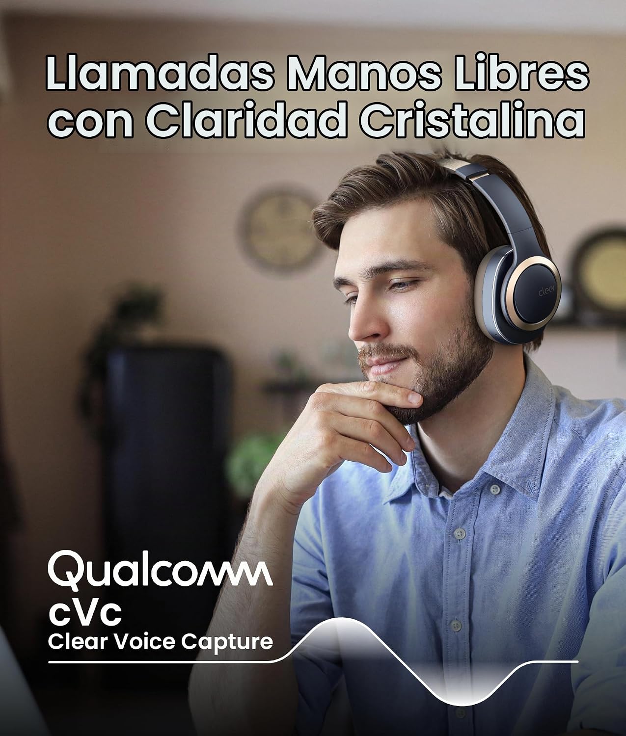 AUDÍFONOS CLEER ENDURO ANC CON CANCELACIÓN DE RUIDO, AZUL MARINO - 4
