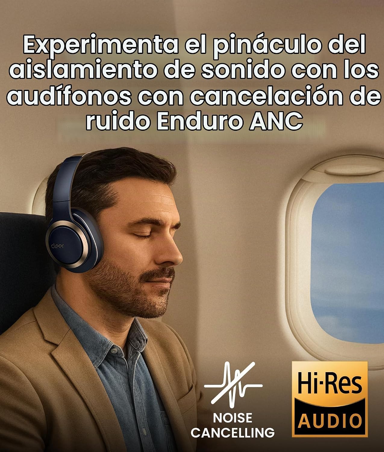 AUDÍFONOS CLEER ENDURO ANC CON CANCELACIÓN DE RUIDO, AZUL MARINO - 5