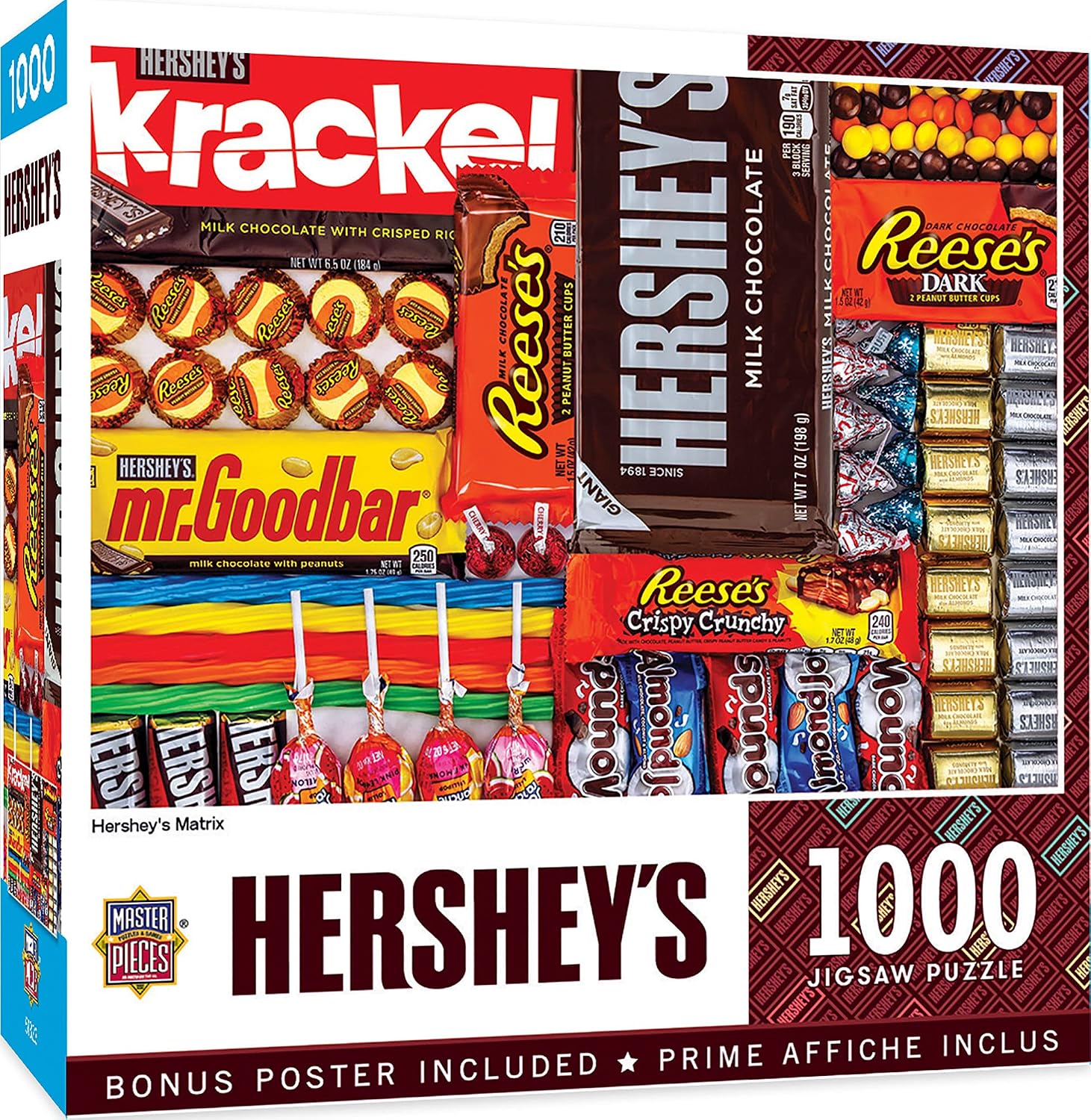 ROMPECABEZAS MASTERPIECES 1000 PIEZAS HERSHEY'S MATRIX 19.25' X 26.75' - 1
