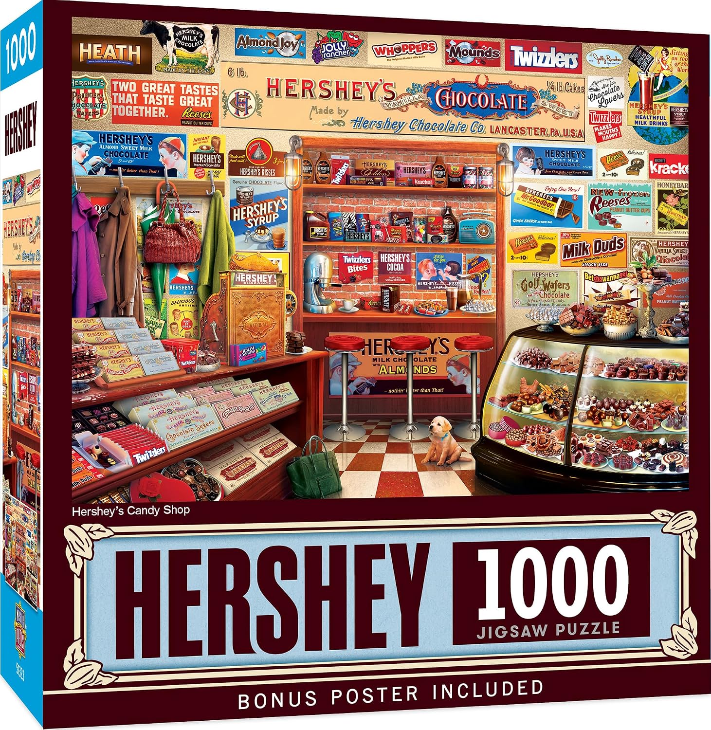 ROMPECABEZAS MASTERPIECES 1000 PIEZAS HERSHEY'S CANDY SHOP - 1