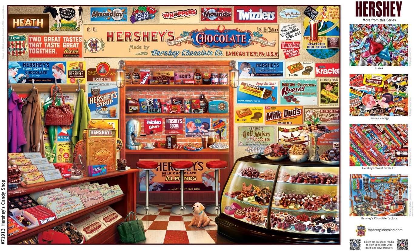 ROMPECABEZAS MASTERPIECES 1000 PIEZAS HERSHEY'S CANDY SHOP - 4