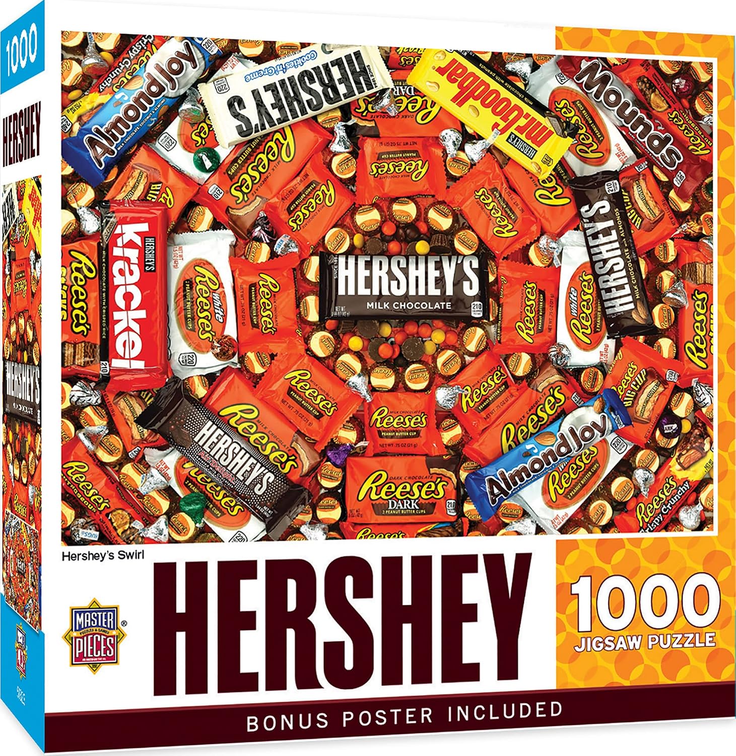 ROMPECABEZAS MASTERPIECES 1000 PIEZAS HERSHEY'S SWIRL 19.25' X 26.75' - 1