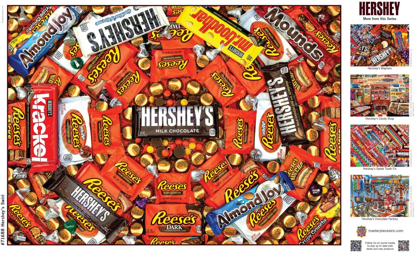 ROMPECABEZAS MASTERPIECES 1000 PIEZAS HERSHEY'S SWIRL 19.25' X 26.75' - 4