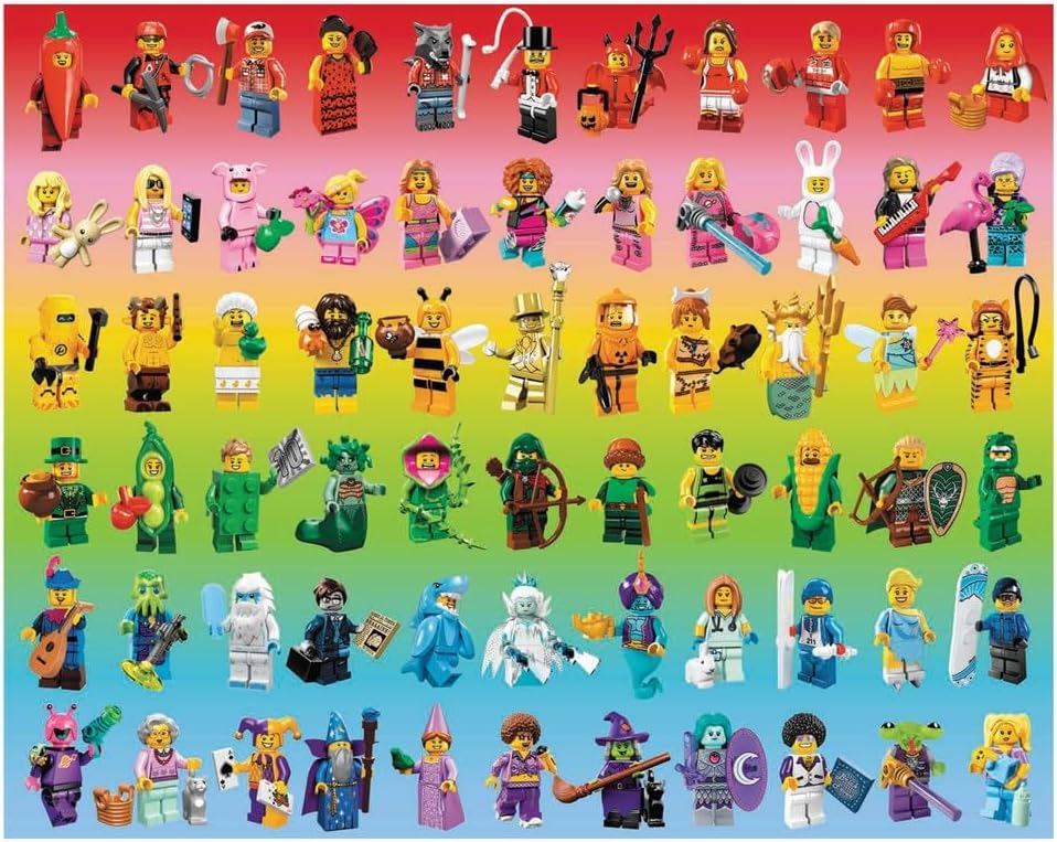 ROMPECABEZAS LEGO MINIFIGURE RAINBOW 1000 PIEZAS - 4
