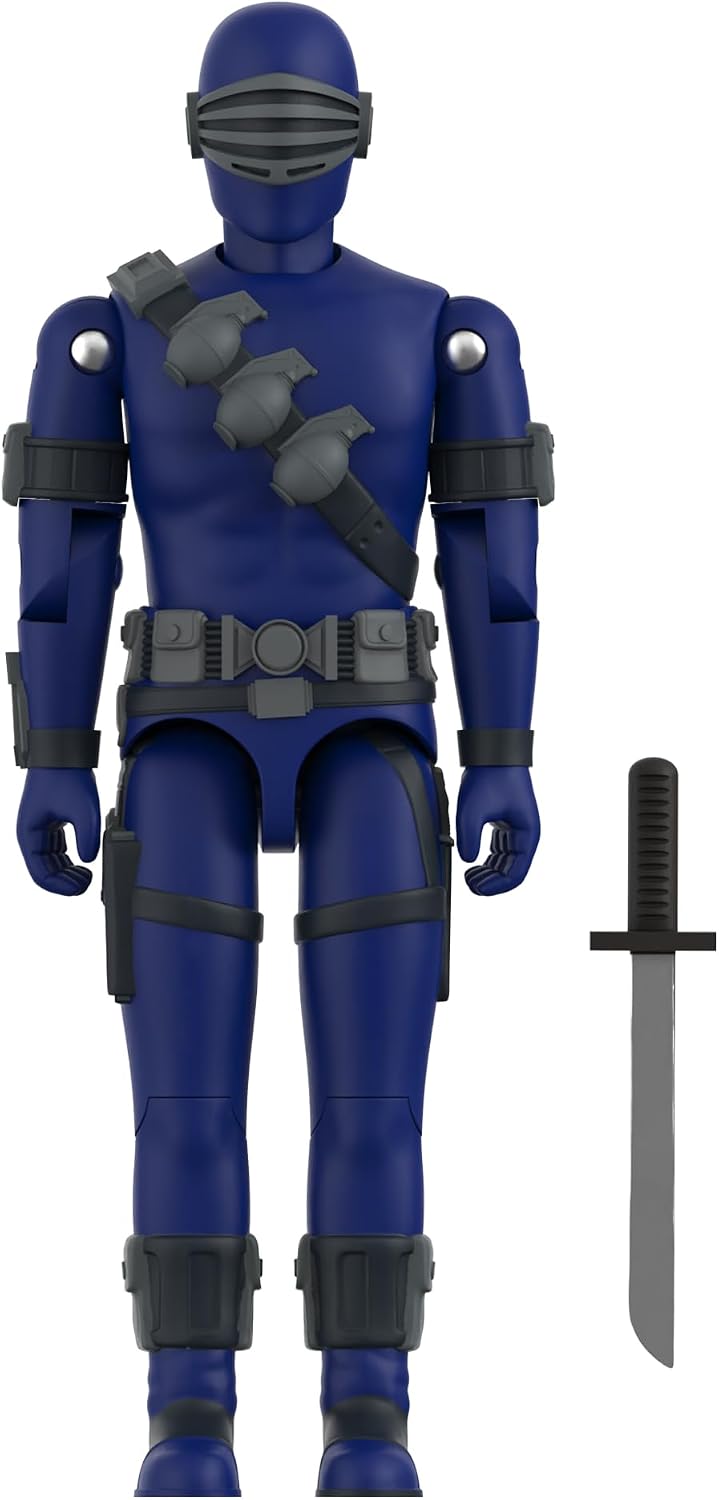 FIGURA DE ACCIÓN SUPER7 G.I. JOE REACTION+ WAVE 03 SNAKE EYES CARTOON 3.75 PULGADAS - 2