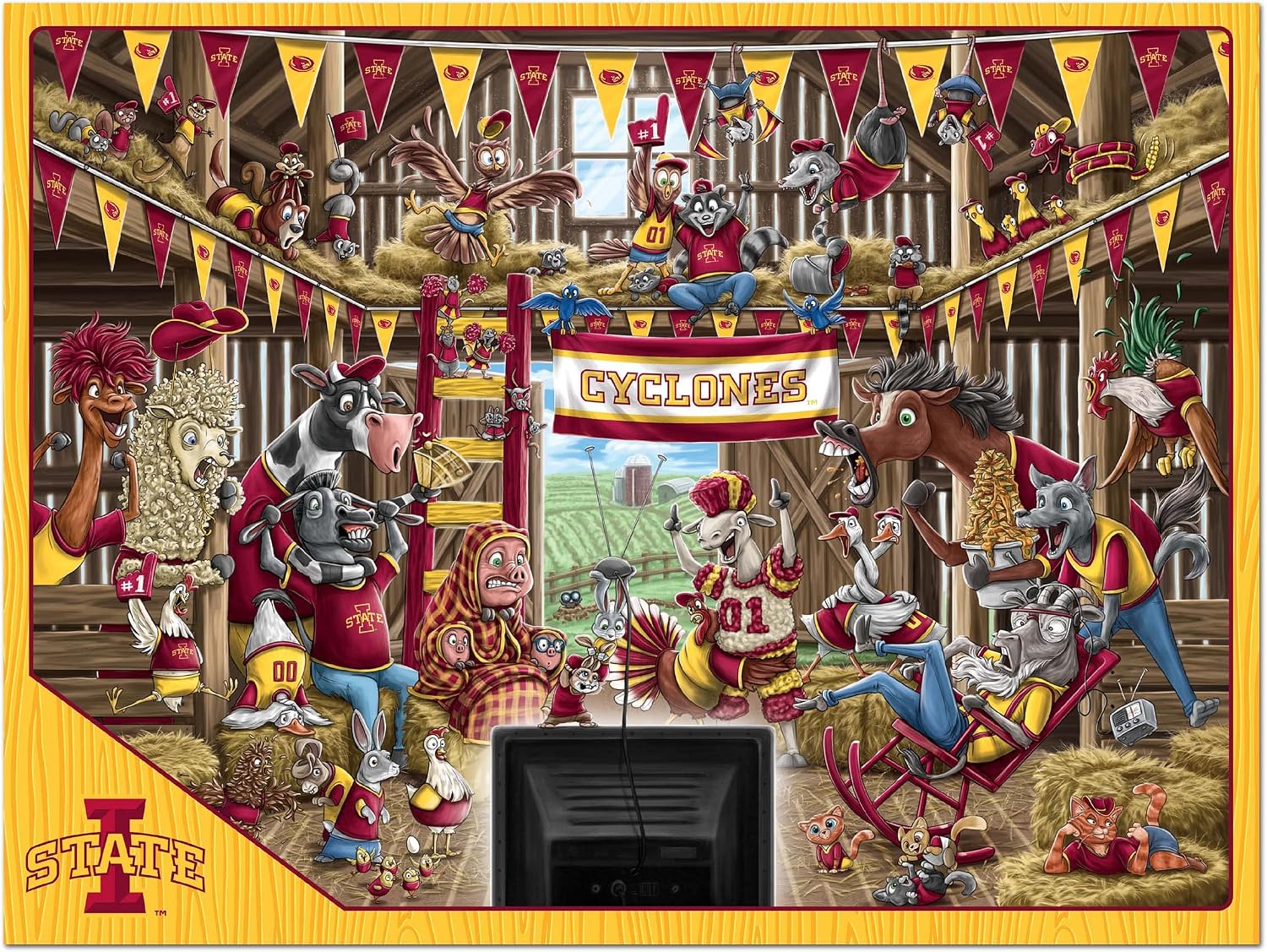 ROMPECABEZAS YOUTHEFAN NCAA BARNYARD FANS 500 PIEZAS - 3