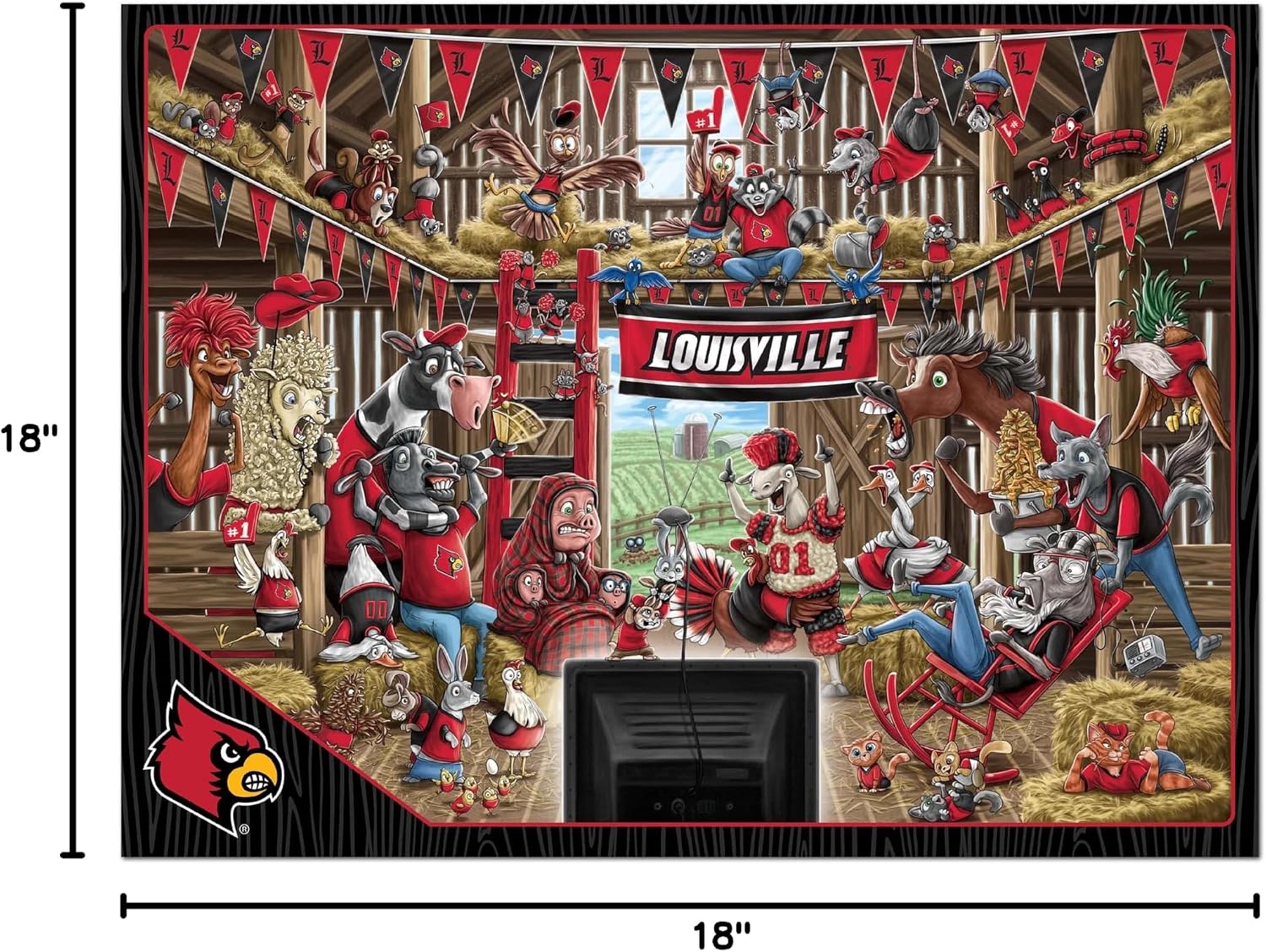 ROMPECABEZAS YOUTHEFAN NCAA BARNYARD FANS 500 PIEZAS - 5