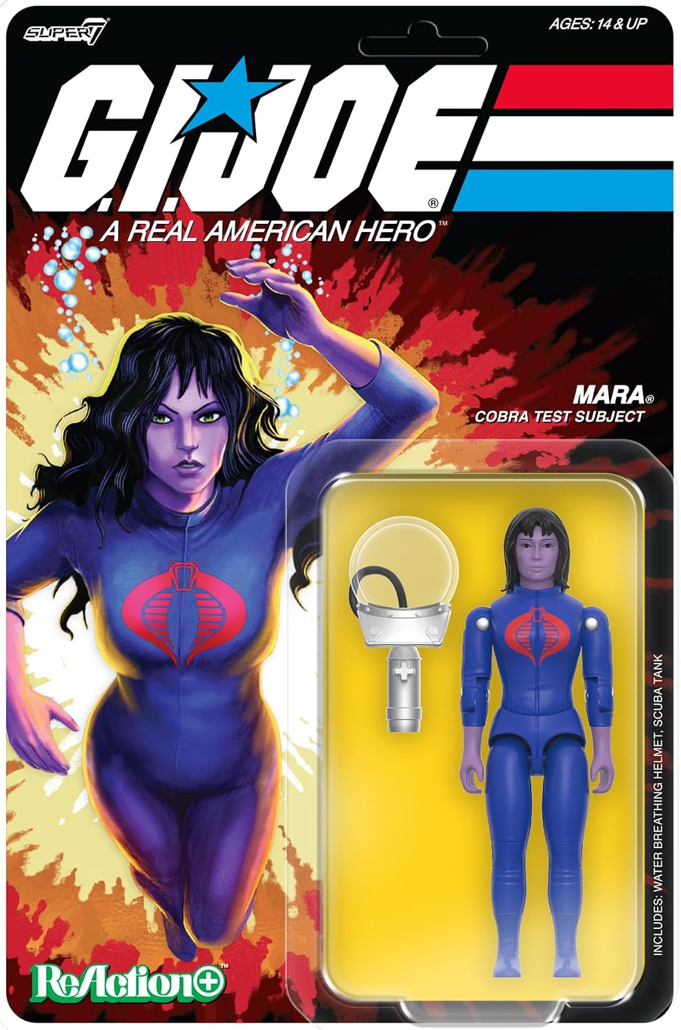 FIGURA DE ACCIÓN SUPER7 REACTION+ G.I. JOE MARA 3.75 PULGADAS - 1