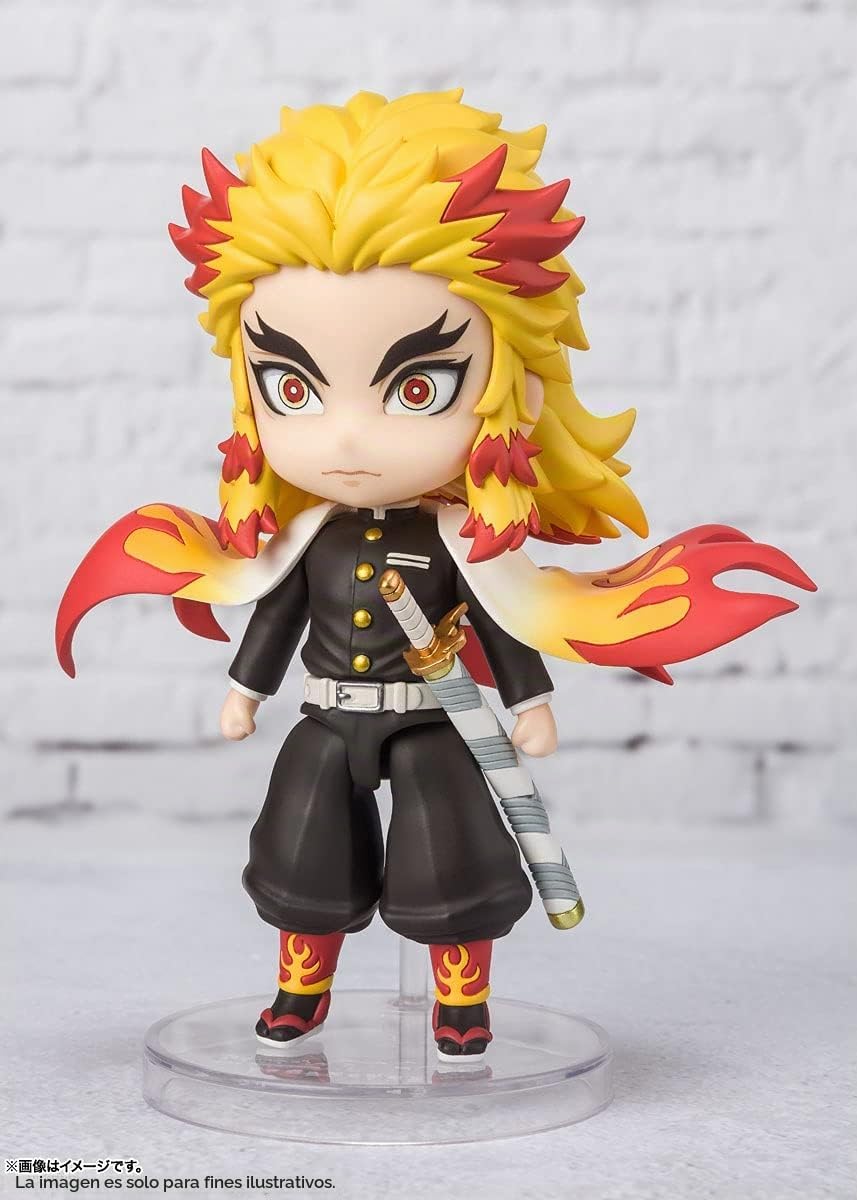 FIGURA COLECCIONABLE BANDAI DEMON SLAYER KYOJURO RENGOKU FIGUARTS MINI - 4