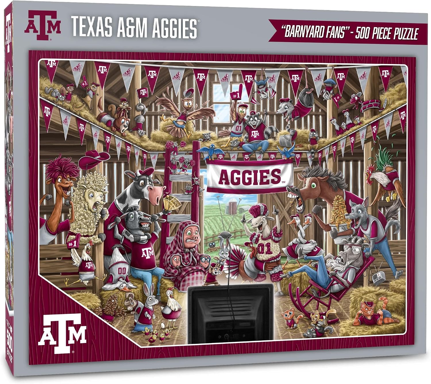 ROMPECABEZAS YOUTHEFAN NCAA BARNYARD FANS 500 PIEZAS - 1