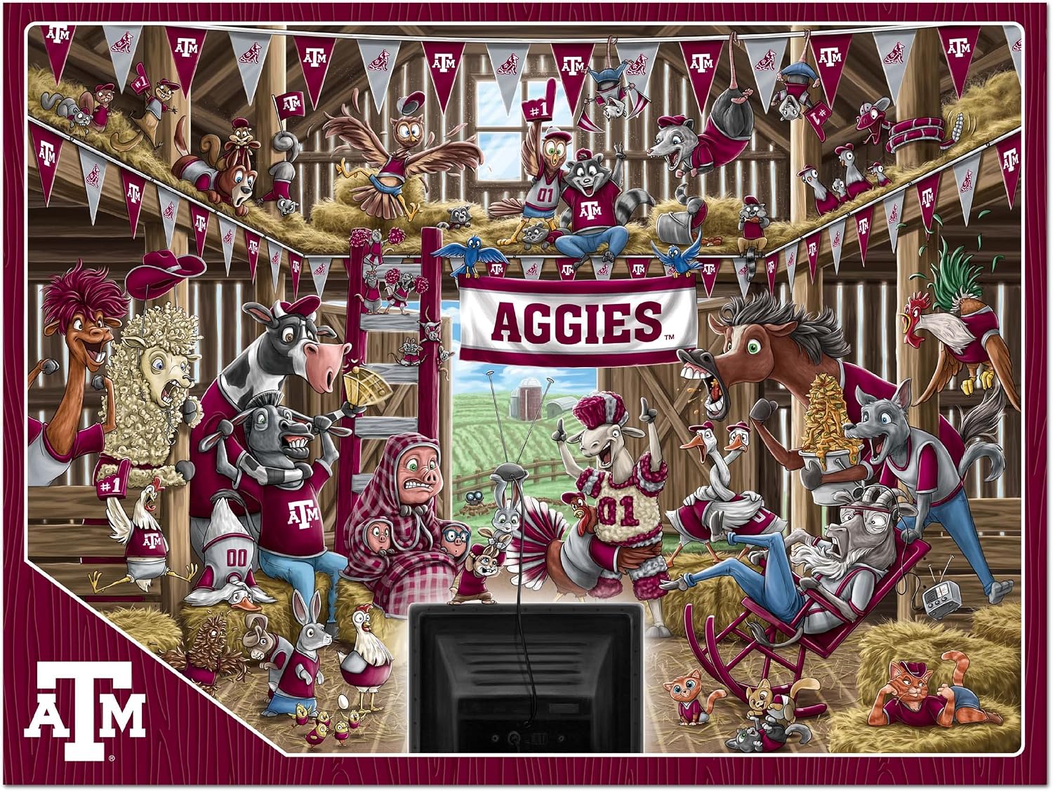 ROMPECABEZAS YOUTHEFAN NCAA BARNYARD FANS 500 PIEZAS - 3