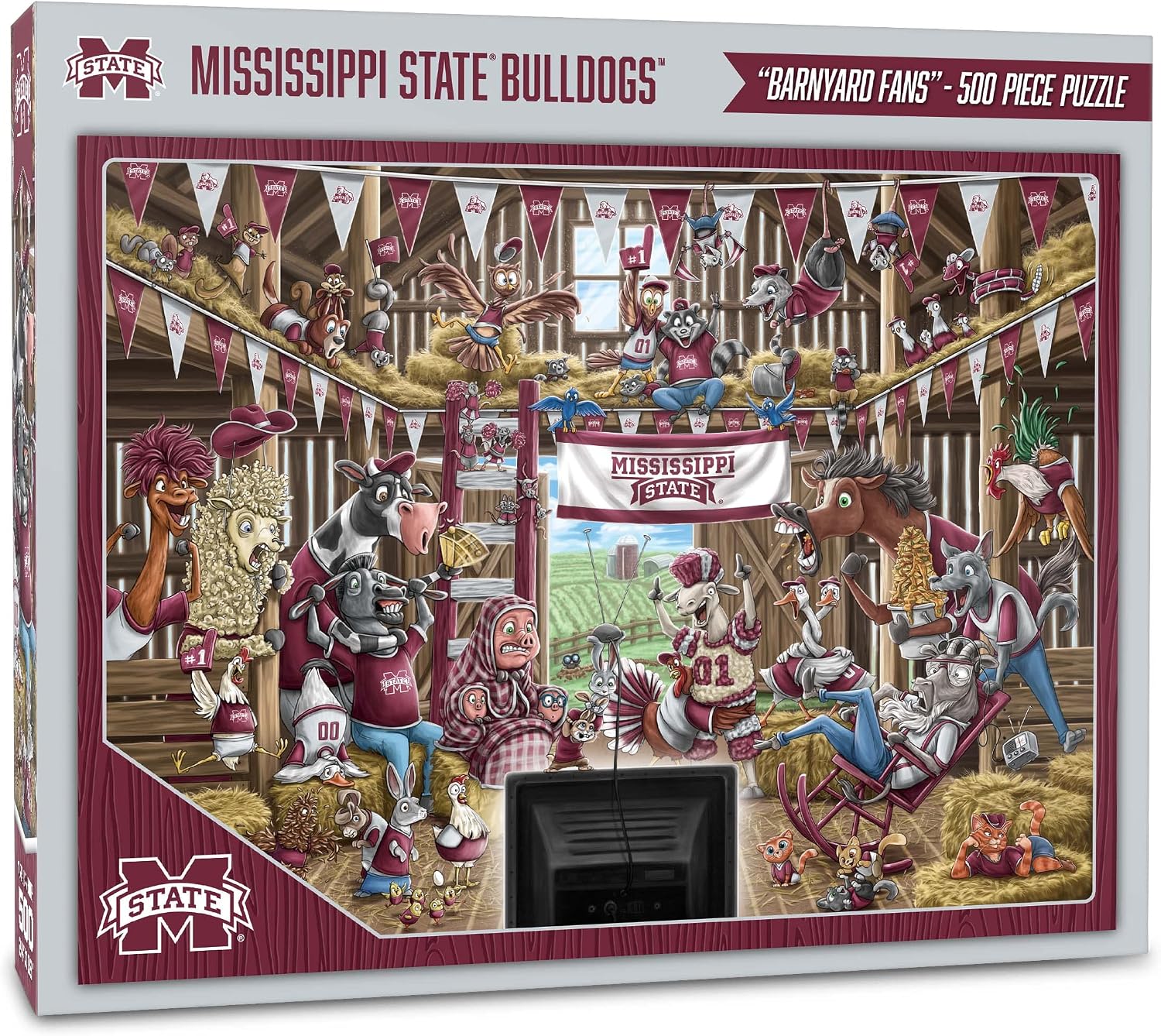 ROMPECABEZAS YOUTHEFAN NCAA BARNYARD FANS 500 PIEZAS - 1