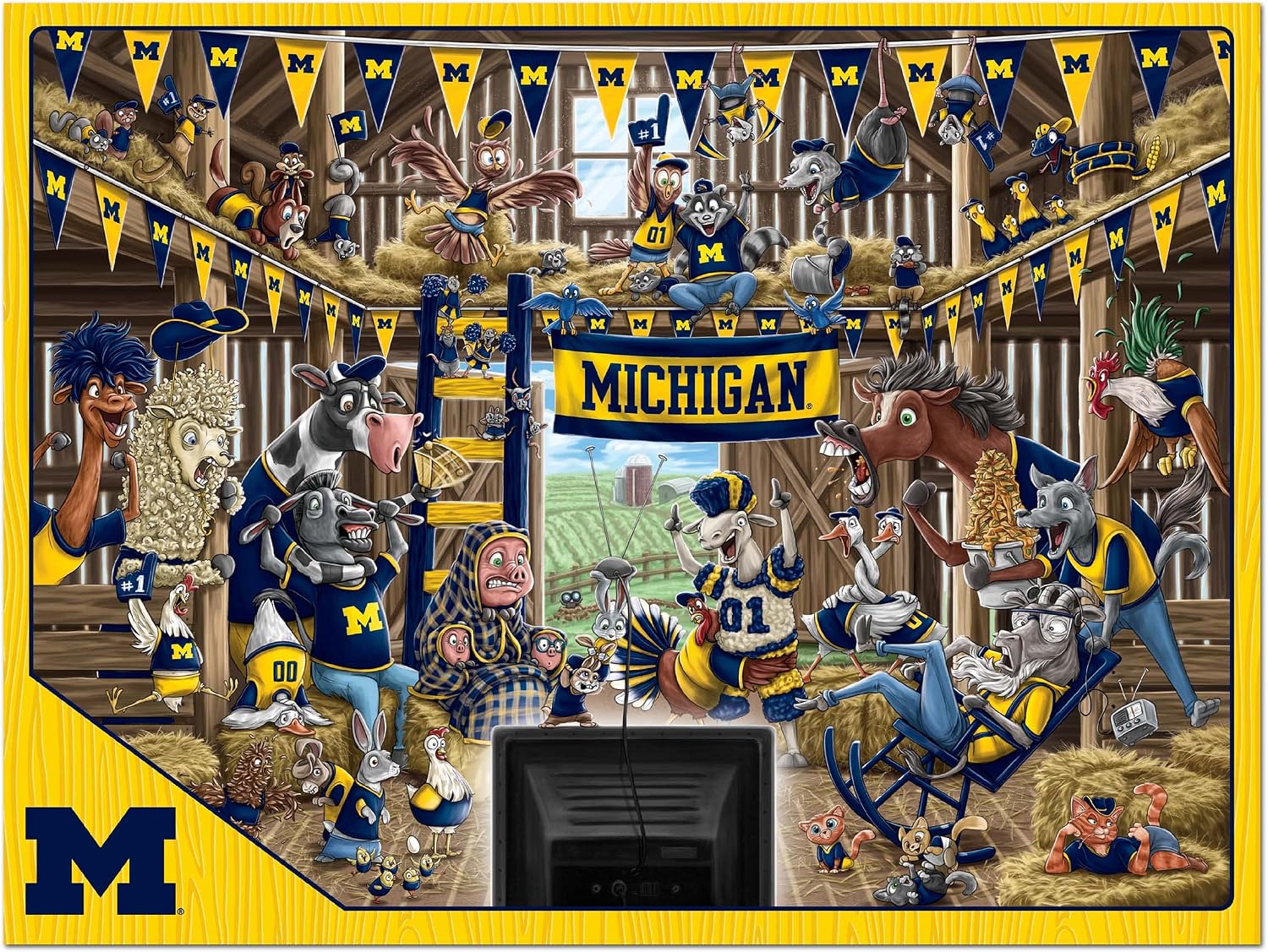 ROMPECABEZAS YOUTHEFAN NCAA BARNYARD FANS 500 PIEZAS - 3