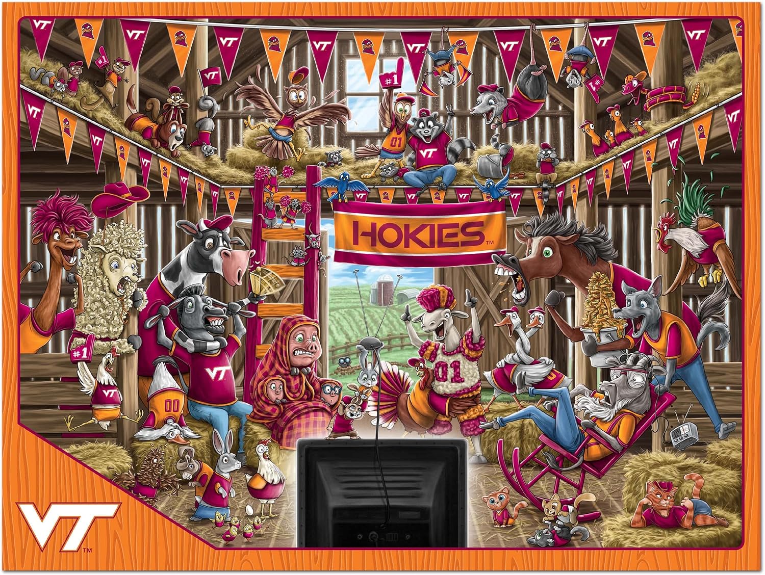 ROMPECABEZAS YOUTHEFAN NCAA BARNYARD FANS 500 PIEZAS - 3