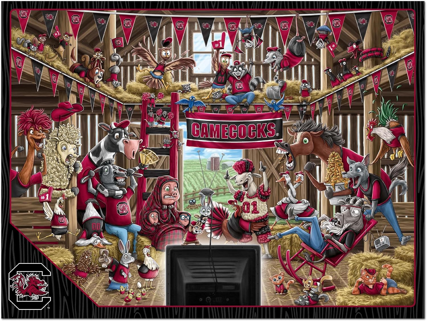 ROMPECABEZAS YOUTHEFAN NCAA BARNYARD FANS 500 PIEZAS - 3