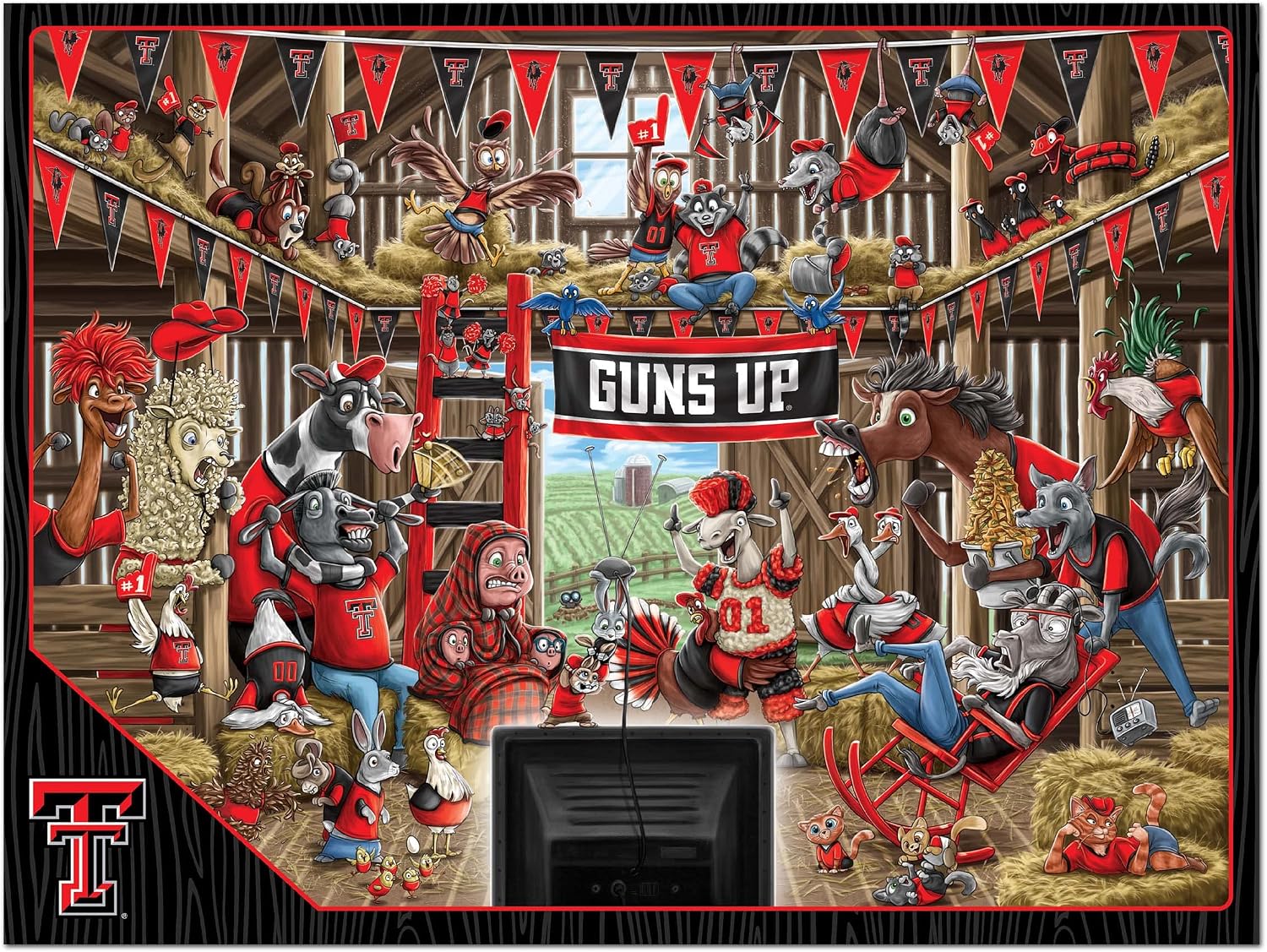 ROMPECABEZAS YOUTHEFAN NCAA BARNYARD FANS 500 PIEZAS - 3