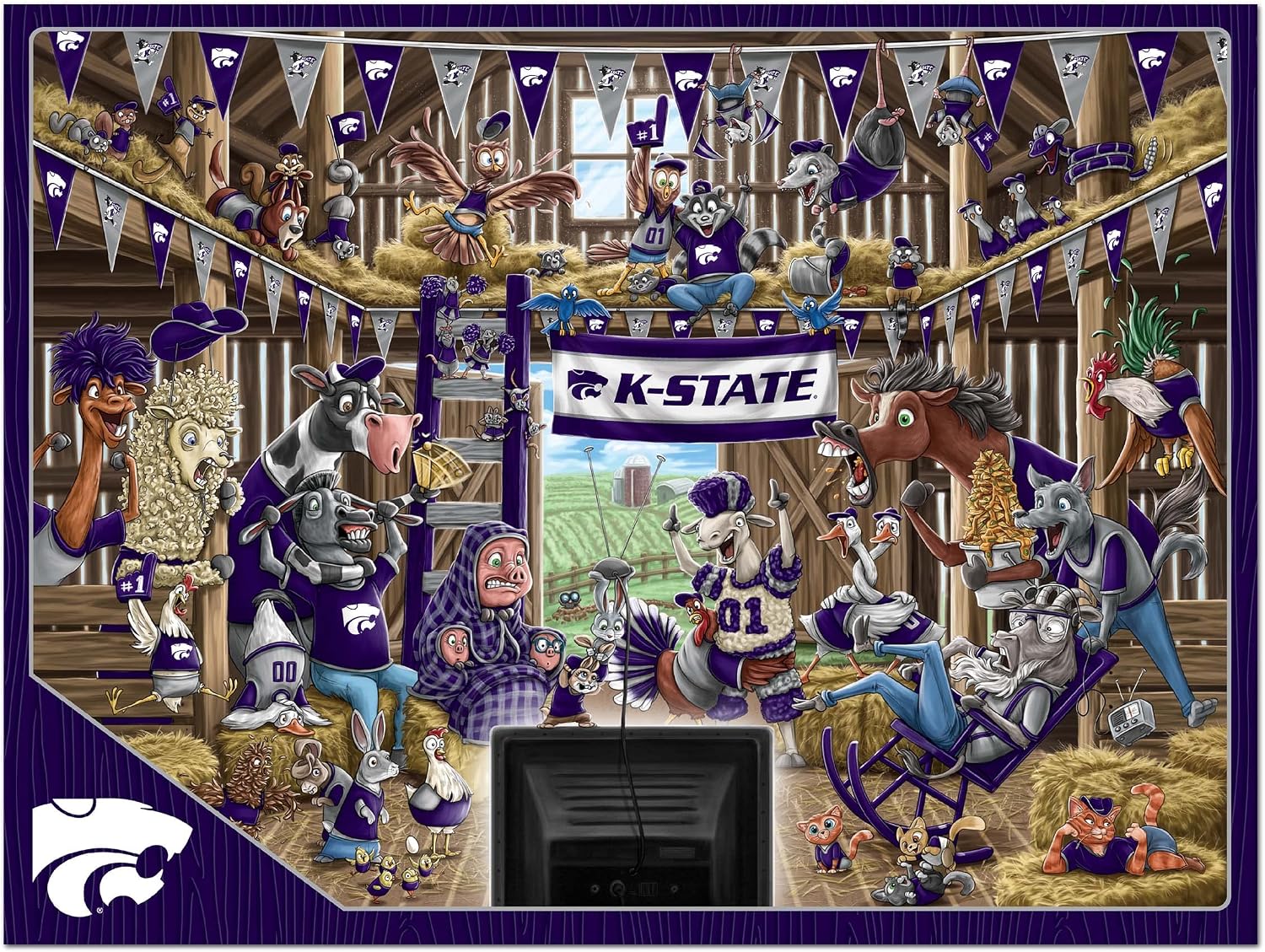 ROMPECABEZAS YOUTHEFAN NCAA BARNYARD FANS 500 PIEZAS - 3