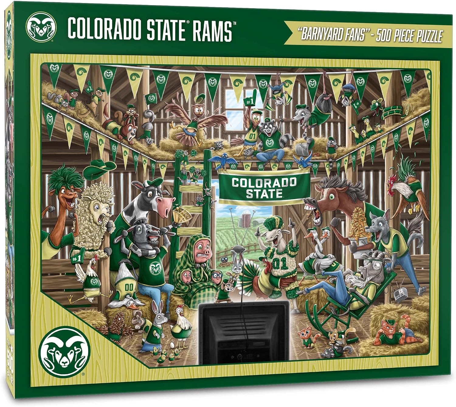 ROMPECABEZAS YOUTHEFAN NCAA BARNYARD FANS 500 PIEZAS - 1