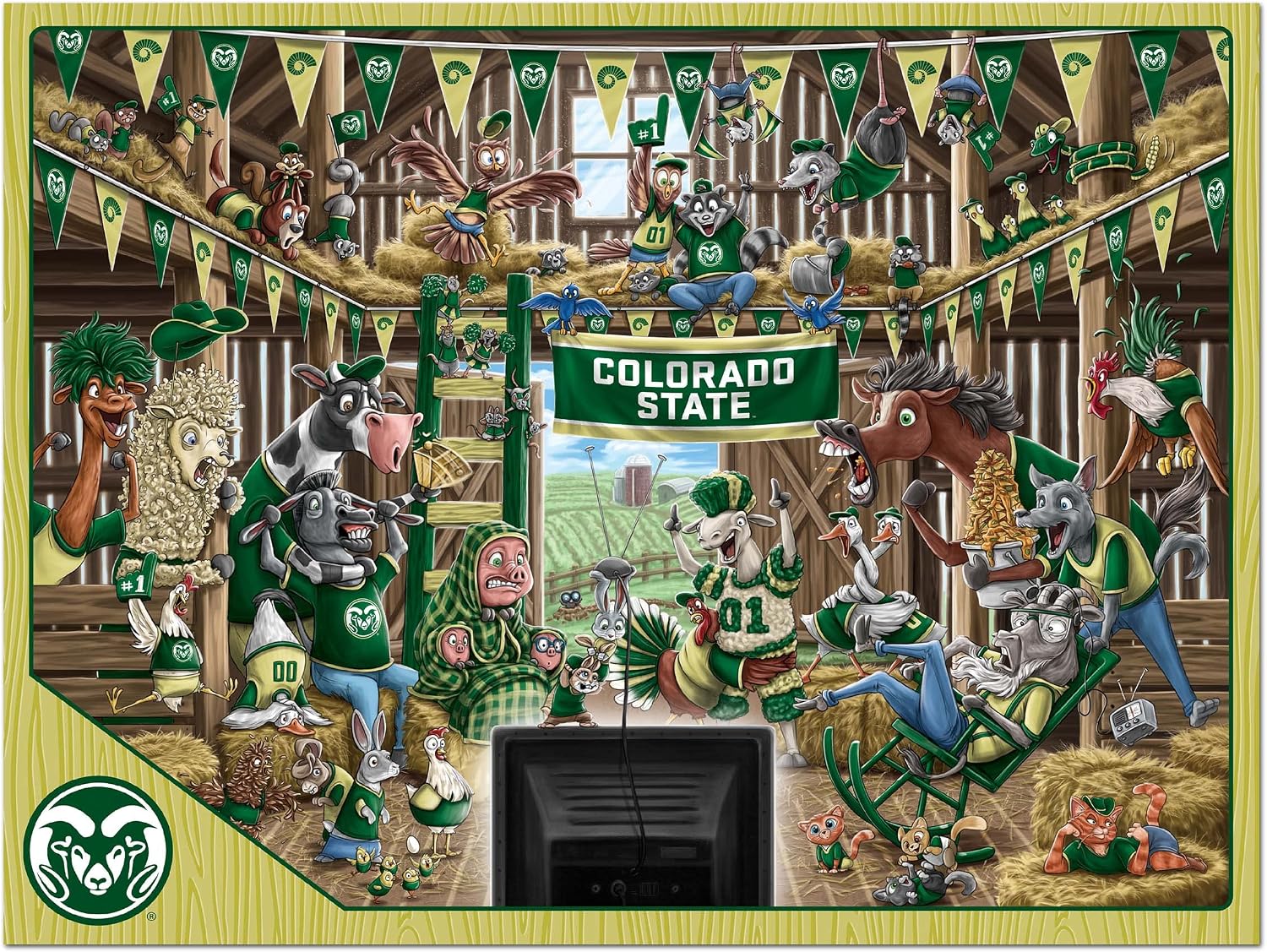 ROMPECABEZAS YOUTHEFAN NCAA BARNYARD FANS 500 PIEZAS - 3