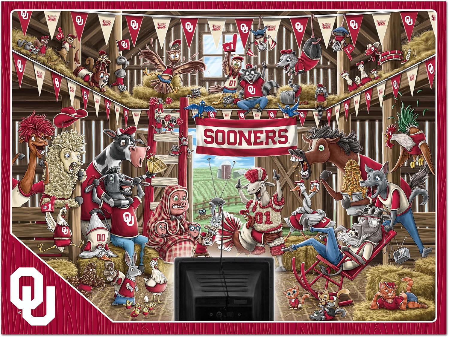 ROMPECABEZAS YOUTHEFAN NCAA BARNYARD FANS 500 PIEZAS - 3