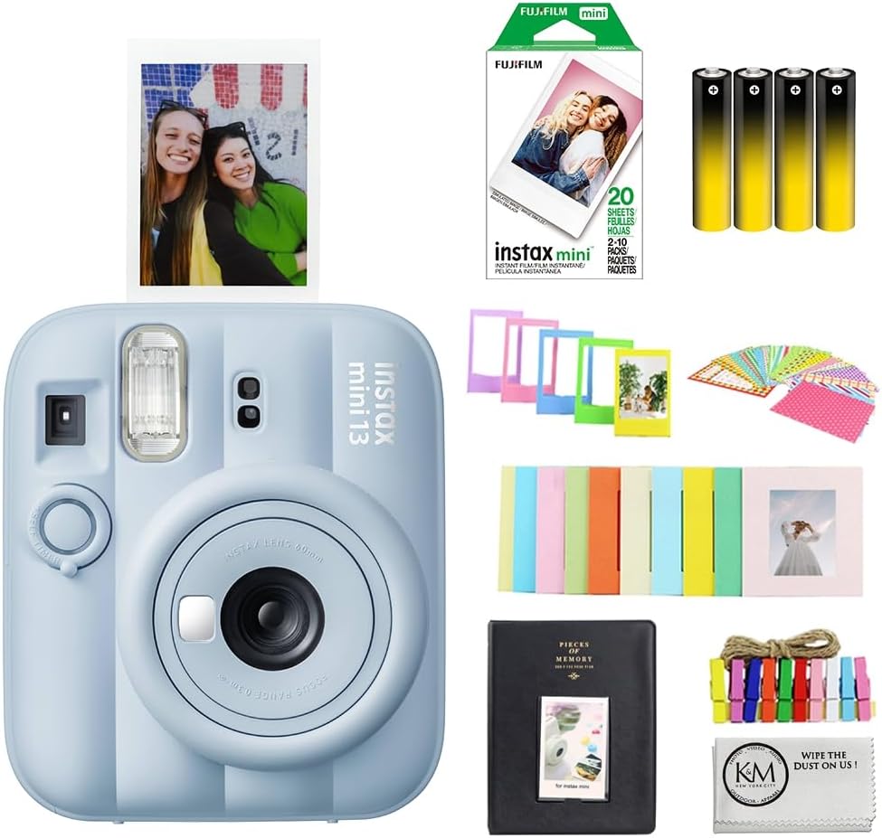 CÁMARA INSTANTÁNEA FUJIFILM INSTAX MINI 13 FROST BLUE CON ACCESORIOS - 1