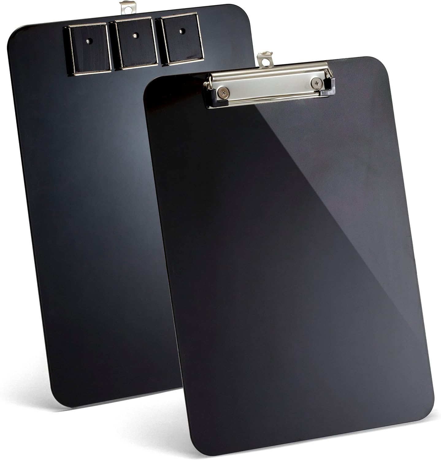 CARPETA MAGNÉTICA OFFICEMATE CON CLIP DE PERFIL BAJO, NEGRA, PLÁSTICO RECICLADO - 1
