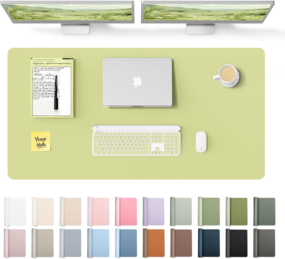 MOUSE PAD YSAGI LEATHER DESK PROTECTOR GRANDE 120 X 60 CM VERDE - 1