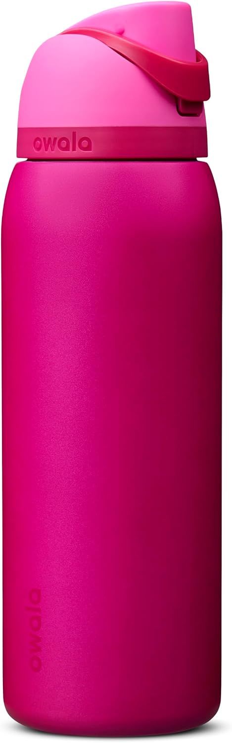 BOTELLA DE AGUA OWALA FREESIP ACERO INOXIDABLE 40 OZ READ MY LIPS - 1