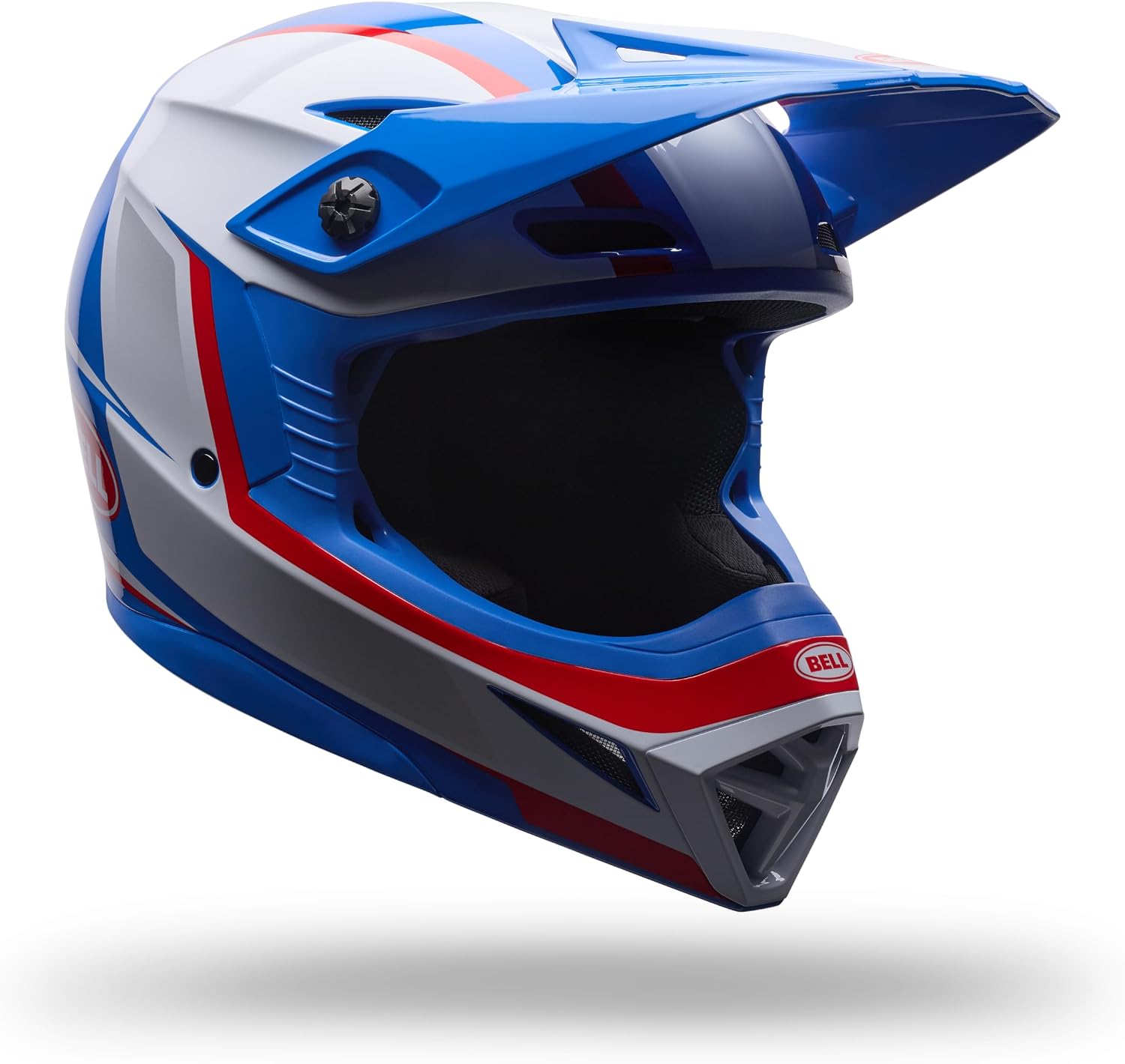 CASCO BELL YOUTH MX-10 MIPS DIRT BIKE BLANCO/ROJO/AZUL TALLA MEDIANA - 1