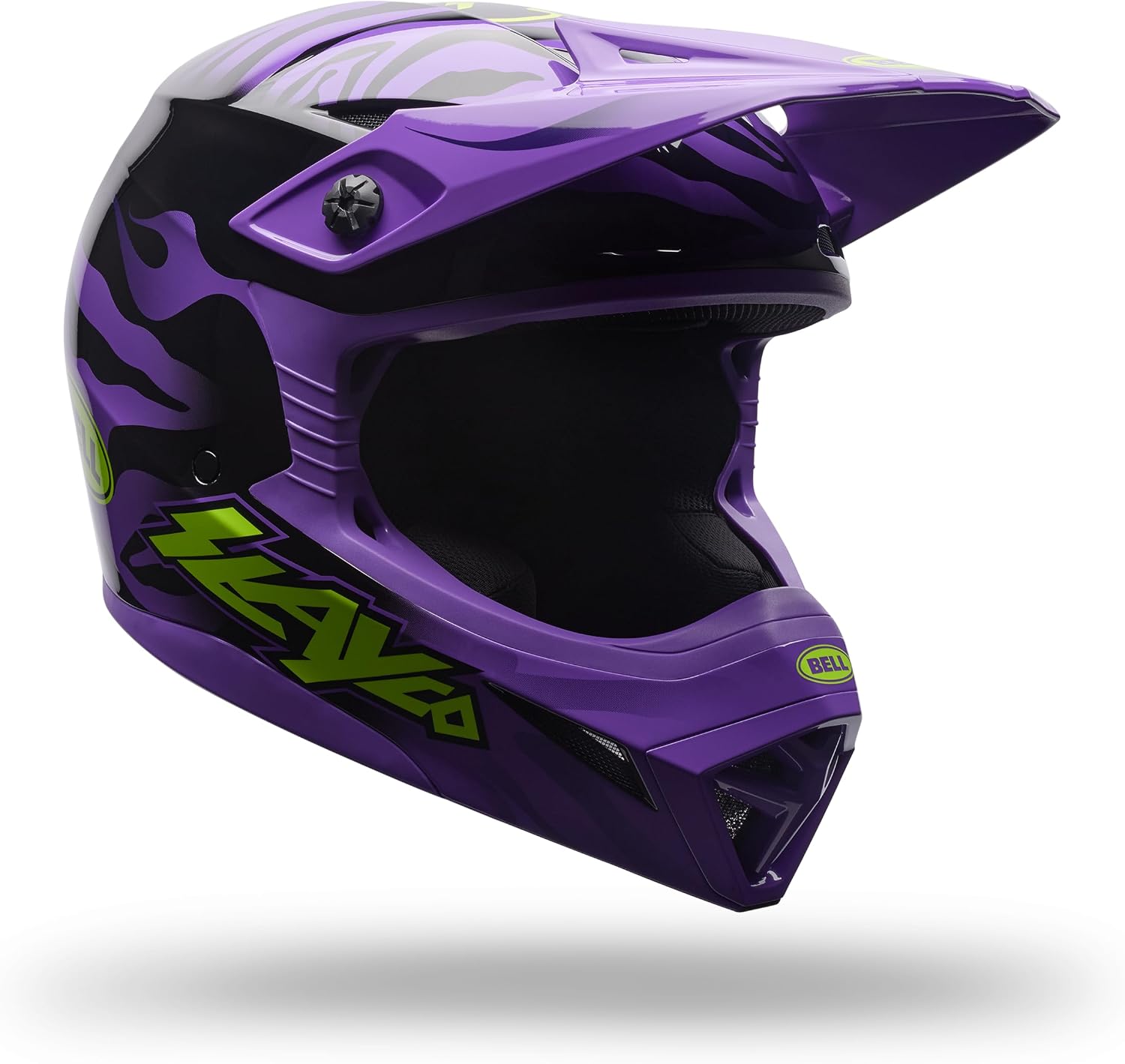 CASCO BELL YOUTH MX-10 MIPS NEGRO/PÚRPURA TALLA GRANDE - 1