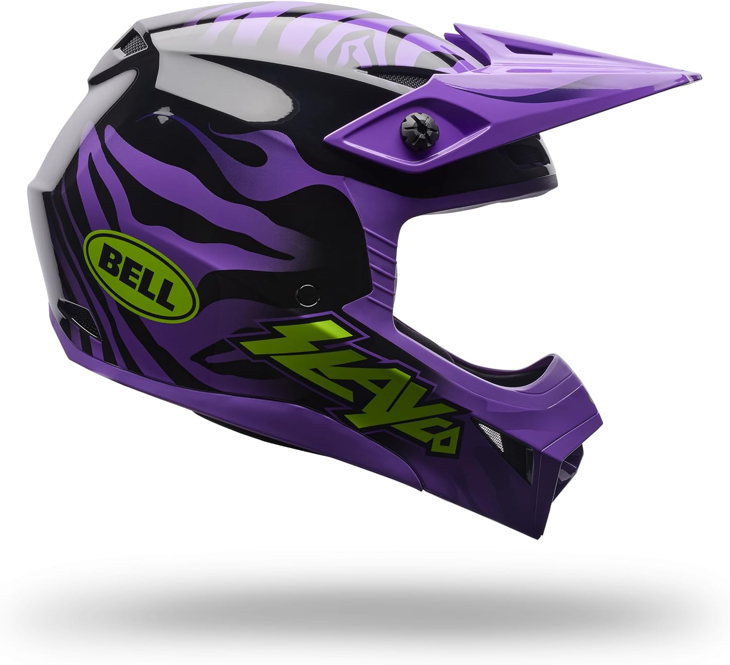 CASCO BELL YOUTH MX-10 MIPS NEGRO/PÚRPURA TALLA GRANDE - 3