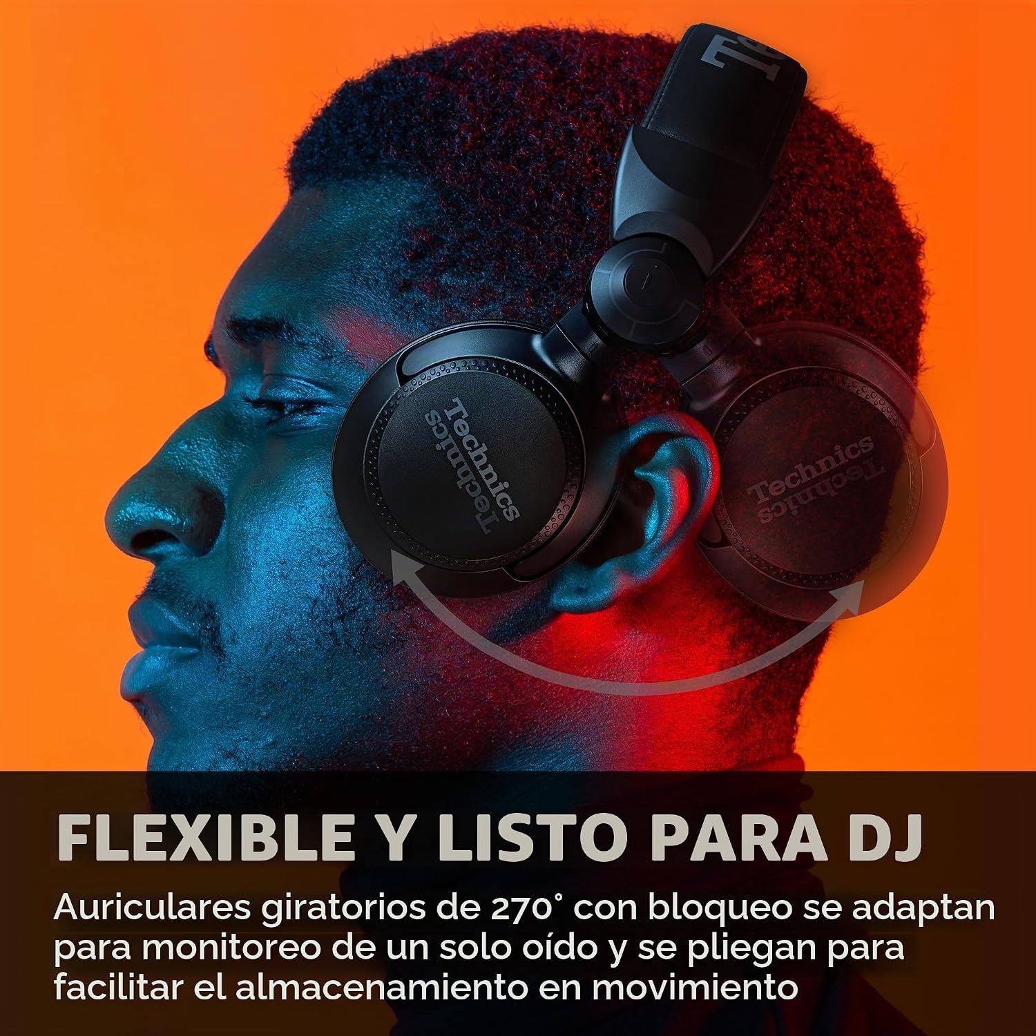 AUDÍFONOS TECHNICS PROFESSIONAL DJ EAH-DJ1200 NEGRO - 5