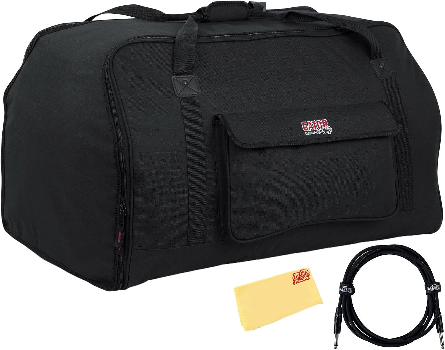 FUNDA PARA PARLANTE GATOR CASES GPA-TOTE15 DE 15 PULGADAS CON CABLE E PAÑO - 1