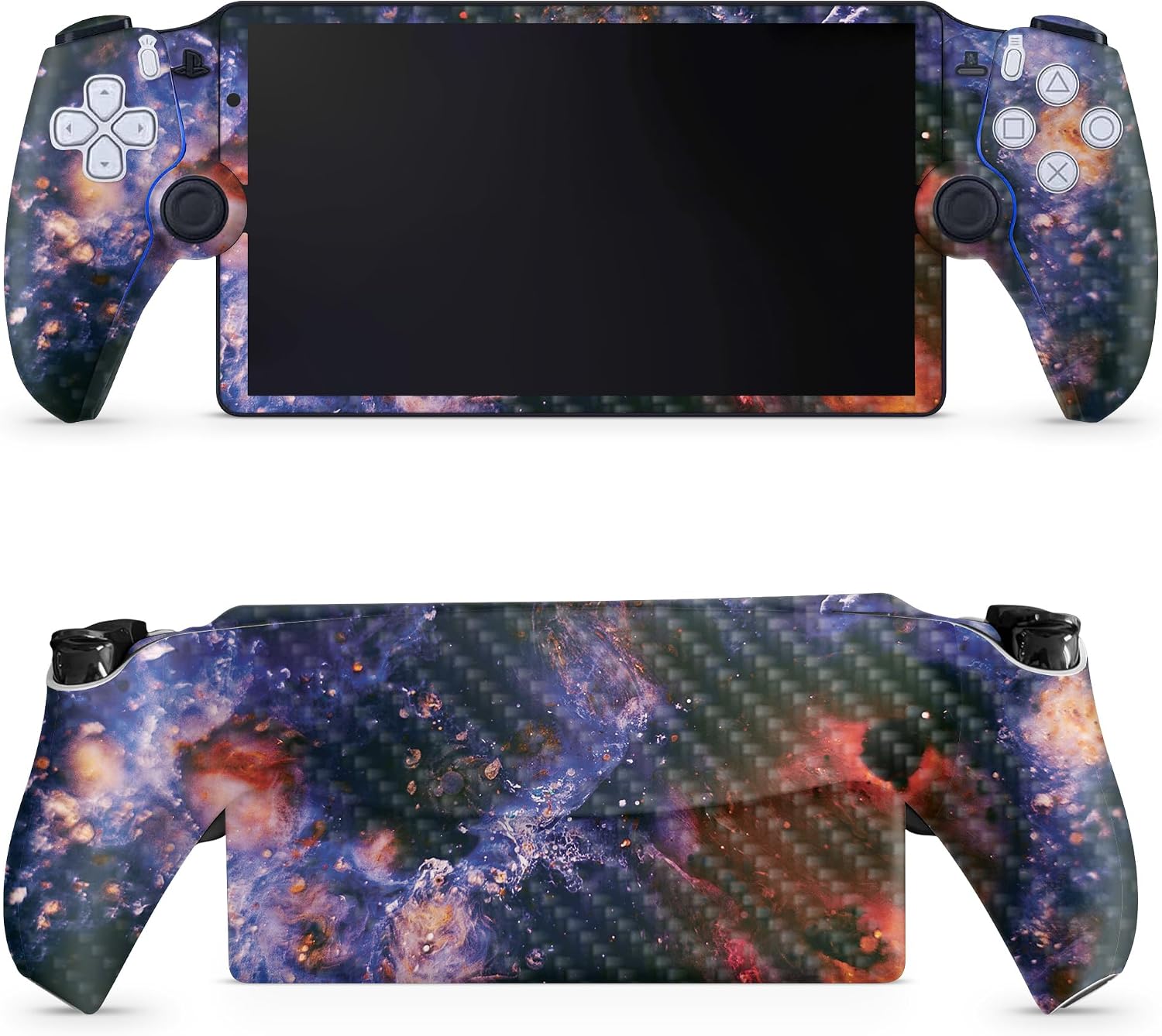 SKIN DE VINIL PARA PS5 PORTAL REMOTE PLAYER CARBON FIBER ANDROMEDA - 1